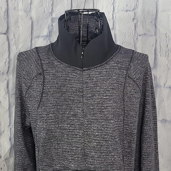 LULULEMON Runderful 1/2 Zip Mini Pique Check Pullover Top Running Jacket - Picture 2 of 7